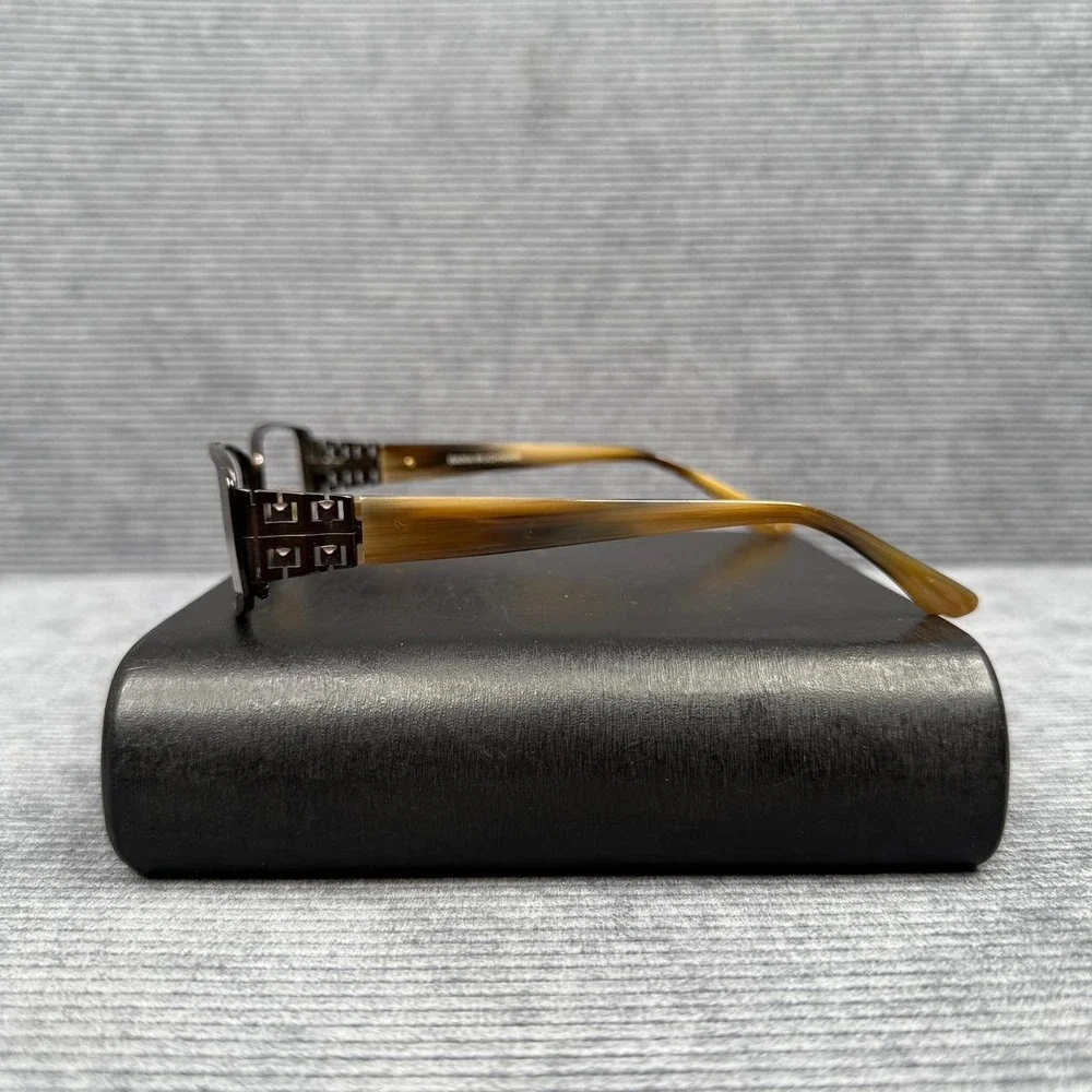 Dana Buchman Adela BR Brown Rectangular Eyeglass Frames 52-15-137 Geometric